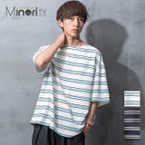 ビッグTシャツ メンズ ボーダー | MinoriTY | 詳細画像1 