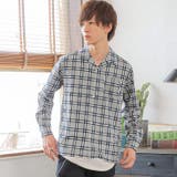 グレーチェック(03) | オープンカラーシャツ メンズ 開襟シャツ | MinoriTY