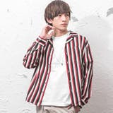 ベージュ太ストライプ(05) | オープンカラーシャツ メンズ 開襟シャツ | MinoriTY
