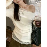 Tシャツ オフショルダー トップス | misweddy | 詳細画像11