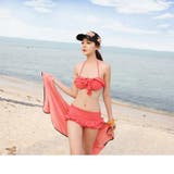 ピンク | 水着 レディース 3点セット ビキニ スカート | ミスウェディー