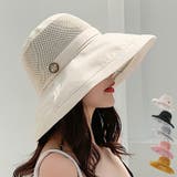 ベージュ | 帽子 レディース 春夏 UVカット つば広 小顔 | ミスウェディー