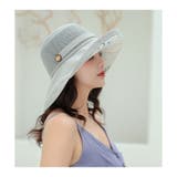 グレー | 帽子 レディース 春夏 UVカット つば広 小顔 | ミスウェディー