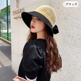 ブラック | 麦わら帽子 レディース UV 折りたたみ つば広 | ミスウェディー