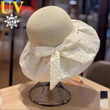 麦わら帽子 レディース つば広 UVカット 折り畳み | ミスウェディー | 詳細画像1 