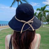 帽子 レディース つば広 UV カット つば広ハット あごひも付き | ミスウェディー | 詳細画像3 