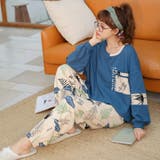 パジャマ レディース 秋冬 長袖 上下セット ルームウェア 可愛い 部屋着 | ミスウェディー | 詳細画像12