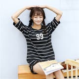 ブラック | パジャマ レディース 夏 半袖 上下セット ショートパンツ ルームウェア | ミスウェディー