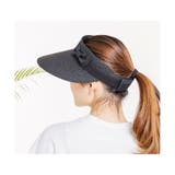 ブラック | 麦わら帽子 レディース UVカット 春夏 | ミスウェディー