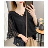 ブラック | シフォントップス シフォン ブラウス | ミスウェディー