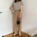 半袖 Tシャツ レディース クルーネック 細ボーダー | ミスウェディー | 詳細画像5 