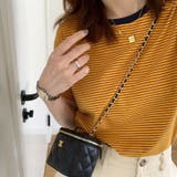 colorB | 半袖 Tシャツ レディース クルーネック 細ボーダー | ミスウェディー