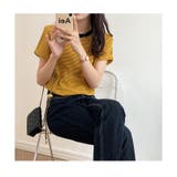 半袖 Tシャツ レディース クルーネック 細ボーダー | ミスウェディー | 詳細画像7 