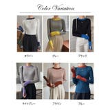 セーター レディース 配色ニット バイカラー 指穴あき | ミスウェディー | 詳細画像3 