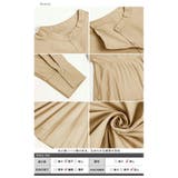バンドカラーシャツ レディース Aライン プリーツ ゆったり 可愛い 春 新作 | ミスウェディー | 詳細画像4 