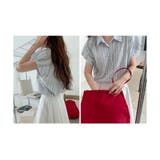 ストライプ シャツ レディース ノースリーブ 通勤 着回し シンプル 春夏秋 | ミスウェディー | 詳細画像3 