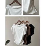 ワンショルダー Tシャツ 肩出し | ミスウェディー | 詳細画像13