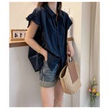 ボリューム袖 ブラウス レディース 半袖 フリル | ミスウェディー | 詳細画像8 