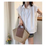 ボリューム袖 ブラウス レディース 半袖 フリル | ミスウェディー | 詳細画像10 