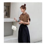 ボリューム袖 ブラウス レディース 半袖 フリル | ミスウェディー | 詳細画像7 