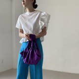 フリル袖 Tシャツ 無地 トップス ゆったり | ミスウェディー | 詳細画像3 