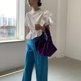 フリル袖 Tシャツ 無地 トップス ゆったり | ミスウェディー | 詳細画像6 