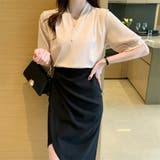 トップス パール付きブラウス Vネック | ミスウェディー | 詳細画像10 