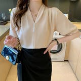 トップス パール付きブラウス Vネック | ミスウェディー | 詳細画像11 