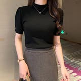 リブニット パワーショルダー 5分袖 | ミスウェディー | 詳細画像9 