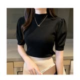 リブニット パワーショルダー 5分袖 | ミスウェディー | 詳細画像4 