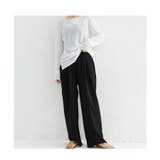 スラックス ハイウエスト ワイドパンツ | ミスウェディー | 詳細画像10 