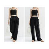 スラックス ハイウエスト ワイドパンツ | ミスウェディー | 詳細画像12 