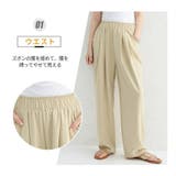 スラックス ハイウエスト ワイドパンツ | ミスウェディー | 詳細画像5 