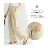 スラックス ハイウエスト ワイドパンツ | ミスウェディー | 詳細画像6 