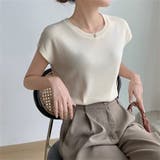 アプリコット | ノースリーブ ニット トップス | ミスウェディー