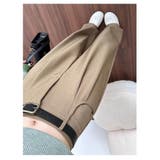 スラックスパンツ ハイウエスト ストレートパンツ | ミスウェディー | 詳細画像7 