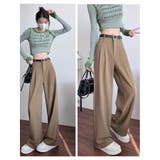 スラックスパンツ ハイウエスト ストレートパンツ | ミスウェディー | 詳細画像9 