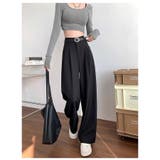 スラックスパンツ ハイウエスト ストレートパンツ | ミスウェディー | 詳細画像6 