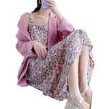 花柄ワンピース ゆったり ロングドレス | ミスウェディー | 詳細画像1