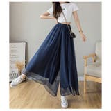 ワイドパンツ ガウチョパンツ ふんわり | ミスウェディー | 詳細画像11 