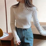 ハーフタートルネック リブニット レース | ミスウェディー | 詳細画像10 