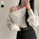 ワンショルダー 長袖 Tシャツ レディース オフショルダー | ミスウェディー | 詳細画像1 
