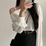 ワンショルダー 長袖 Tシャツ レディース オフショルダー | ミスウェディー | 詳細画像7 