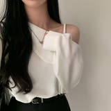 ワンショルダー 長袖 Tシャツ レディース オフショルダー | ミスウェディー | 詳細画像8 