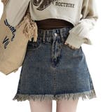 Aライン ミニスカート レディース タッセル ヴィンテージ風 美脚 春秋 韓国 | ミスウェディー | 詳細画像1 