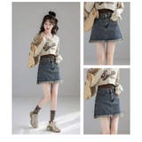 Aライン ミニスカート レディース タッセル ヴィンテージ風 美脚 春秋 韓国 | ミスウェディー | 詳細画像6 