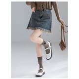 Aライン ミニスカート レディース タッセル ヴィンテージ風 美脚 春秋 韓国 | ミスウェディー | 詳細画像7 