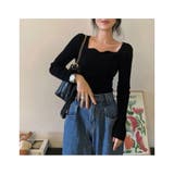 長袖 ニット おしゃれ セーター シンプル リブニット | ミスウェディー | 詳細画像8 