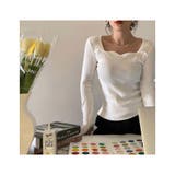 長袖 ニット おしゃれ セーター シンプル リブニット | ミスウェディー | 詳細画像4 
