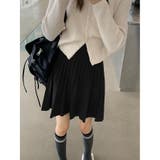 ニット ミニスカート Aラインプリーツ  | ミスウェディー | 詳細画像10 